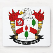 Pepperell Familienwappen Mousepad (Vorne)