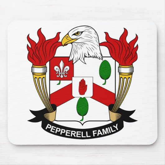 Pepperell Familienwappen Mousepad (Vorne)