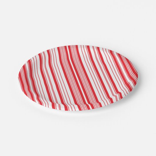 Peppermint 7" Papier-Teller Pappteller (Schrägansicht)