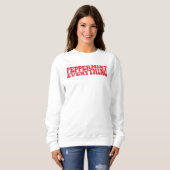 Peppermint Alles, Weihnachten Sweatshirt (Vorne ganz)