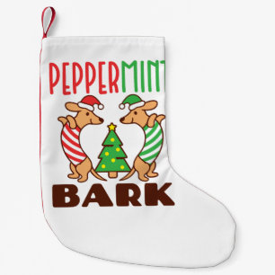 Peppermint Bark Niedliche Weihnachts-Dackel Dackel Kleiner Weihnachtsstrumpf