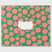 Peppermint Candies mit Geschenkstempel Geschenkpapier (Flach)