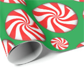 Peppermint Candies mit Geschenkstempel Geschenkpapier (Rolleneckpunkt)