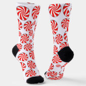 Peppermint Candies Weihnachten Socken (Gewinkelt)