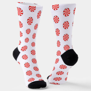 Peppermint Candies Weihnachten Socken