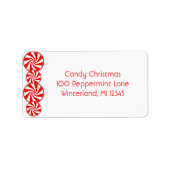 Peppermint Candy Adressaufkleber (Vorne)