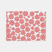 Peppermint Candy Background Fleecedecke (Vorderseite (Horizontal))