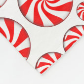 Peppermint Candy Background Fleecedecke (Ecke)