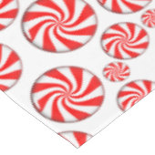 Peppermint Candy Background Tischdecke (Schrägansicht)