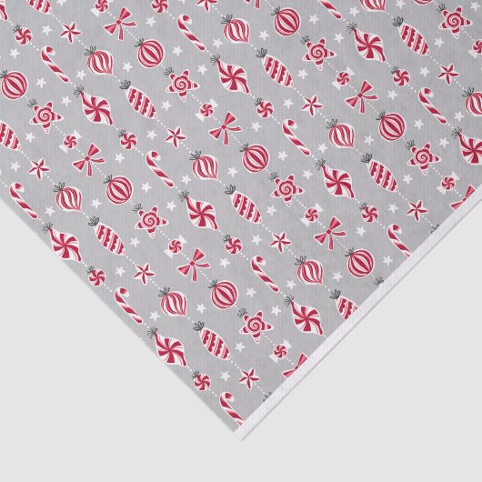 Peppermint Candy Baubles Seidenpapier (Ausschnitt)