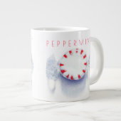 PEPPERMINT CANDY Big White Tasse + Text (Vorderseite Rechts)