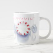 PEPPERMINT CANDY Big White Tasse + Text (Rechts)