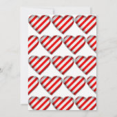 Peppermint Candy Cane Balloon 1. Weihnachten Einladung (Rückseite)