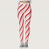 Peppermint Candy Cane Leggings (Vorderseite)