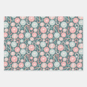 Peppermint Candy Cane Modern Wrapping Paper Geschenkpapier Set (Vorderseite)