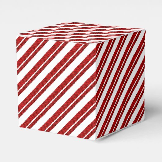 Peppermint Candy Cane Striped Gefälligkasten Geschenkschachtel (Vorderseite)