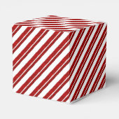 Peppermint Candy Cane Striped Gefälligkasten Geschenkschachtel (Rückseite)