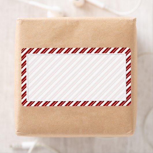 Peppermint Candy Cane Stripping Labels (Insitu)