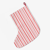 Peppermint/Candy Cane Weihnachten Strumpf Großer Weihnachtsstrumpf (Rückseite (Hängend))