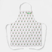 Peppermint Candy Canes Christmas Schürze (Vorderseite)