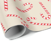 Peppermint Candy Canes Joy Weihnachtsgeschenk naht Geschenkpapier (Rolleneckpunkt)