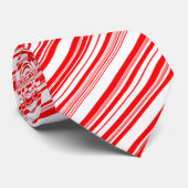 Peppermint Candy Canes Stripes Weihnachten Krawatt Krawatte (Gerollt)