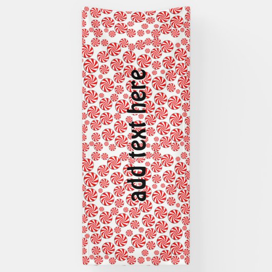 Peppermint Candy Christmas Banner (Vertikal)