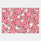Peppermint Candy Christmas Geschenkpapier Set (Vorderseite 3)
