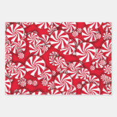 Peppermint Candy Christmas Geschenkpapier Set (Vorderseite)