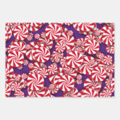 Peppermint Candy Christmas Geschenkpapier Set (Vorderseite 2)