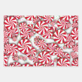 Peppermint Candy Christmas Geschenkpapier Set (Vorderseite)