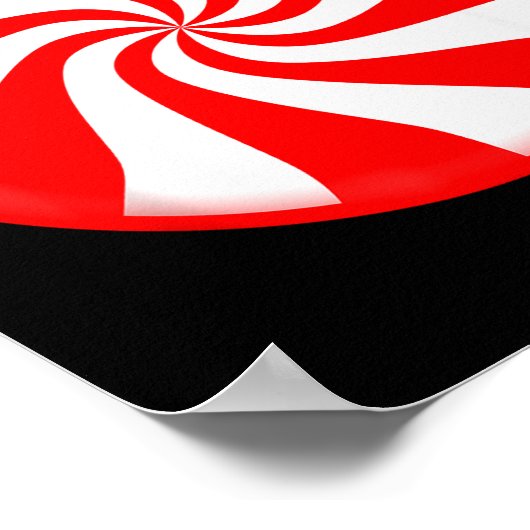 Peppermint Candy Christmas  Poster (Ecke)