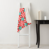 PEPPERMINT CANDY CHRISTMAS Sherpa Blanket Sherpadecke (Beispiel)