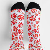 Peppermint Candy Christmas Socken (Oben)
