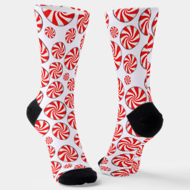 Peppermint Candy Christmas Socken