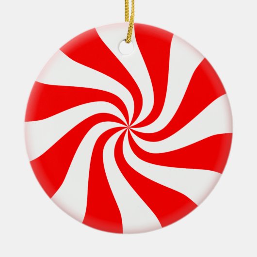 Peppermint Candy Christmas Tree Ornament (Vorne)