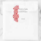 Peppermint Candy Custom Runder Aufkleber (Tasche)