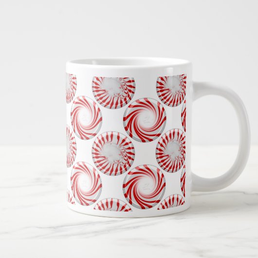 Peppermint Candy Dots Jumbo Tasse (Rechts)