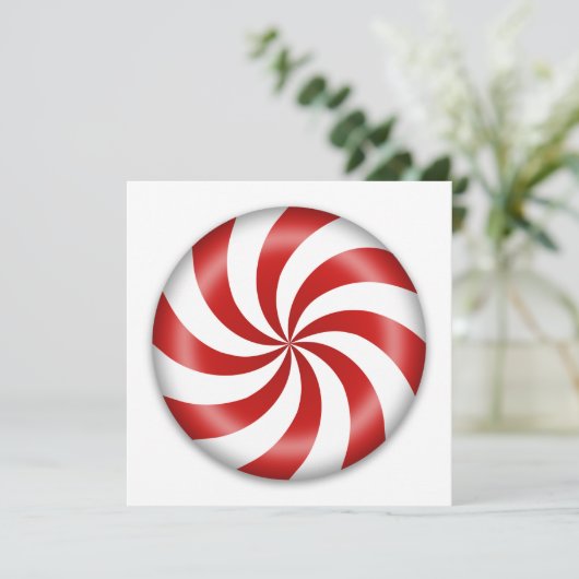 Peppermint Candy Einladung (Stehend Vorderseite)