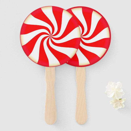 Peppermint Candy Fächer (Vorne und Hinten)
