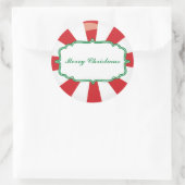 Peppermint Candy Gift Aufkleber (Tasche)