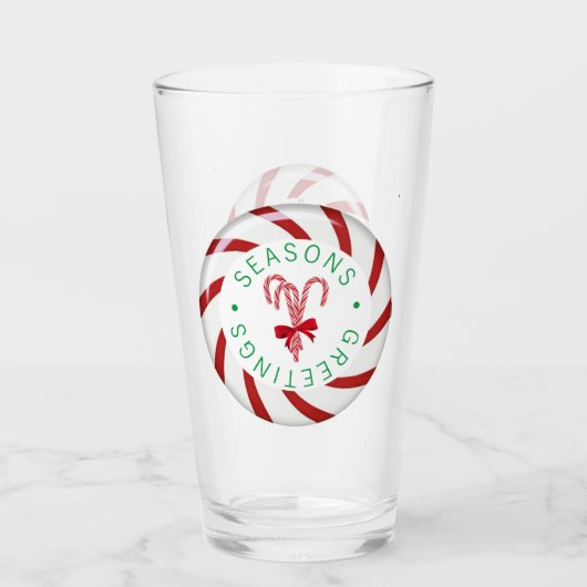 Peppermint Candy Glass Tumbler (Vorderseite)