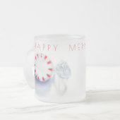 PEPPERMINT CANDY GLÜCKLICH NUR Mattierte Tasse (Vorderseite Links)