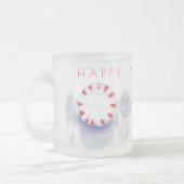 PEPPERMINT CANDY GLÜCKLICH NUR Mattierte Tasse (Links)