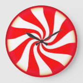 Peppermint Candy Große Wanduhr (Vorderseite)
