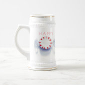 PEPPERMINT CANDY "HAPPY MERRY JOLLY" Stein Bierglas (Links)