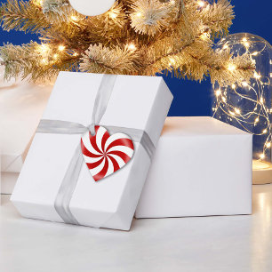 Peppermint Candy Heart Geschenkanhänger