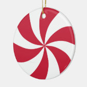 Peppermint Candy Keramik Ornament (Links)