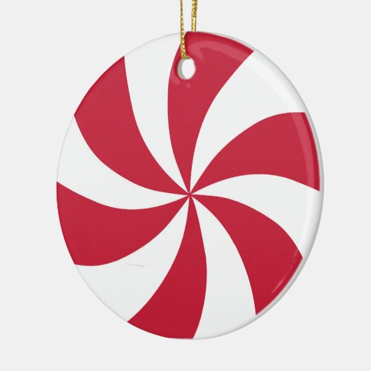 Peppermint Candy Keramik Ornament (Links)