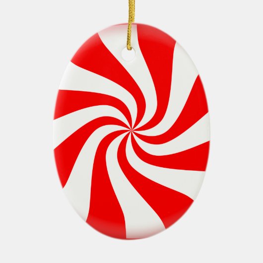 Peppermint Candy Keramikornament (Vorne)